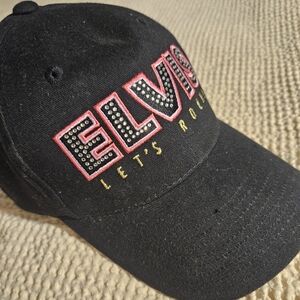 Black Cap with Gold Embroidery